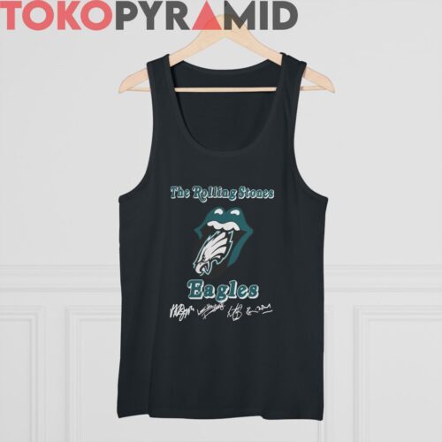 Vintage The Rolling Stones Eagles Signature Rare Tank Top Vintage The Rolling Stones Eagles Signature Rare Tank Top