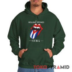 Vintage The Rolling Stones Havana Cuba Tongue Logo Rare Hoodie