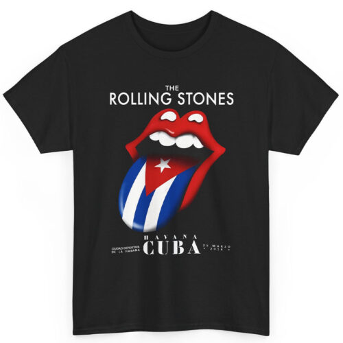 Vintage The Rolling Stones Havana Cuba Tongue Logo Rare Shirt