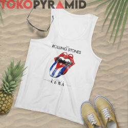 Vintage The Rolling Stones Havana Cuba Tongue Logo Rare Shirt 2 Vintage The Rolling Stones Havana Cuba Tongue Logo Rare White Tank Top