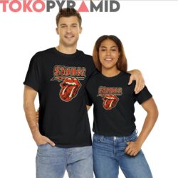 Vintage The Rolling Stones Mouth Tongue Logo Rare Black T shirt