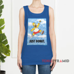 Vintage The Simpson Homer Simpson Just Donut Shirt 4 Vintage The Simpson Homer Simpson Just Donut Blue Tank Top