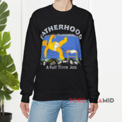 Vintage The Simpsons Homer Fatherhood 1998 Black Sweatshirt