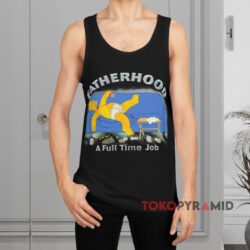 Vintage The Simpsons Homer Fatherhood 1998 Black Tank Top