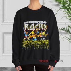 Vintage The Simpsons Homer Springfield Rocks Shirt 3 Vintage The Simpsons Homer Springfield Rocks Black Sweatshirt