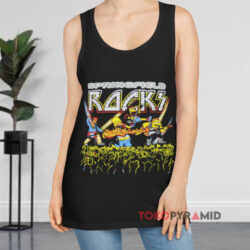 Vintage The Simpsons Homer Springfield Rocks Shirt 2 Vintage The Simpsons Homer Springfield Rocks Black Tank Top
