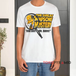Vintage The Simpsons Who Shot Mr Burns 1995 White T shirt