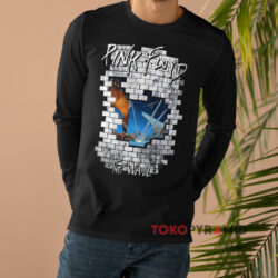 Vintage The Wall Pink Floyd Shirt 4 Vintage The Wall Pink Floyd Black Long sleeved