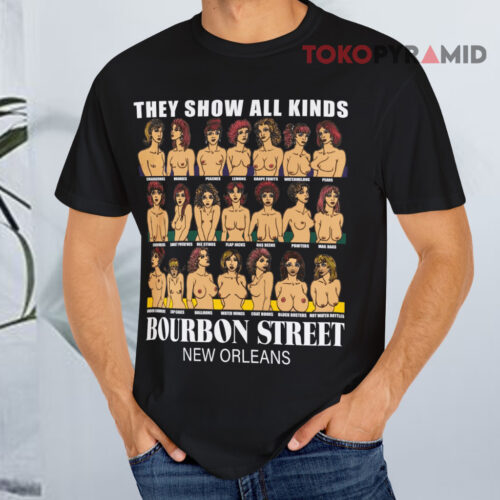 Vintage They Show All Kinds Bourbon Street New Orleans Bare Breasts Boobs Sexual Joke Black T shirt Vintage They Show All Kinds Bourbon Street New Orleans Bare Breasts Boobs Sexual Joke Black T shirt