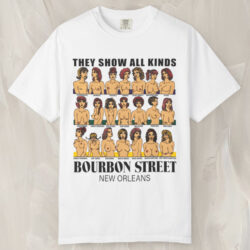 Vintage They Show All Kinds Bourbon Street New Orleans Bare Breasts Boobs Sexual Joke T shirt