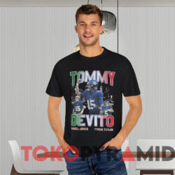 Vintage Tommy Devito New York Giants T shirt Black T shirt
