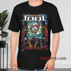 Vintage Tool Band 2014 Tour Poster Black T shirt