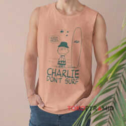 Vintage Tsptr Charlie Don't Surf Good Grief Tank Top
