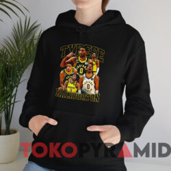 Vintage Tyrese Haliburton Indiana Basketball T-Shirt 3 Vintage Tyrese Haliburton Indiana Basketball T shirt Black Hoodie