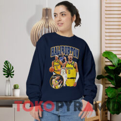 Vintage Tyrese Haliburton Indiana Pacers T-shirt 2 Vintage Tyrese Haliburton Indiana Pacers T shirt Navy Sweatshirt