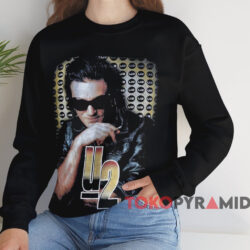 Vintage U2 Bono T-shirt 4 Vintage U2 Bono T shirt Black Sweatshirt