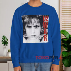 Vintage U2 War T-shirt 3 Vintage U2 War T shirt Blue Sweatshirt