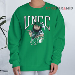 Vintage Uncc Unc Charlotte 49ers Logo Green Sweatshirt