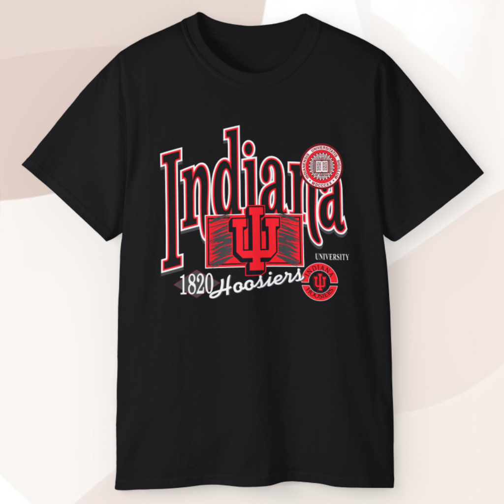 Vintage University Indiana Hoosiers 1820 T shirt Vintage University Indiana Hoosiers 1820 T shirt