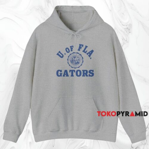 Vintage University Of Florida Gators Shirt Grey Hoodie