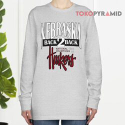Vintage University Of Nebraska Cornhuskers Huskers Back To Back Champions Shirt 3 Vintage University Of Nebraska Cornhuskers Huskers Back To Back Champions Long sleeved