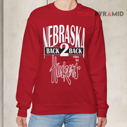 Vintage University Of Nebraska Cornhuskers Huskers Back To Back Champions Sweatshirt Vintage University Of Nebraska Cornhuskers Huskers Back To Back Champions Sweatshirt
