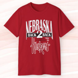 Vintage University Of Nebraska Cornhuskers Huskers Back To Back Champions T shirt