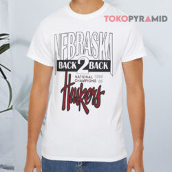 Vintage University Of Nebraska Cornhuskers Huskers Back To Back Champions White T shirt