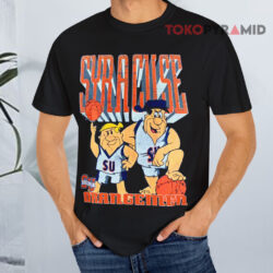 Vintage University Of Syracuse Flintstones Shirt 1 Vintage University Of Syracuse Flintstones Black T shirt