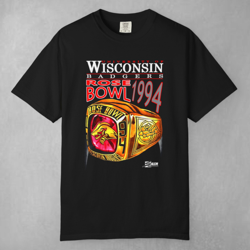 Vintage University Of Wisconsin 1994 Rose Bowl Ring T shirt Vintage University Of Wisconsin 1994 Rose Bowl Ring T shirt