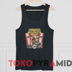 Vintage Van Halen 1981 Worldwide Tour T-shirt 4 Vintage Van Halen 1981 Worldwide Tour T shirt Black TankTop