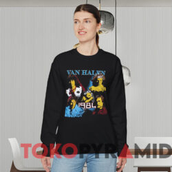 Vintage Van Halen 1984 Album T-shirt 2 Vintage Van Halen 1984 Album T shirt Black Sweatshirt