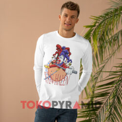 Vintage Van Halen Balance Tour Joker Circus Shirt 4 Vintage Van Halen Balance Tour Joker Circus White Long sleeved