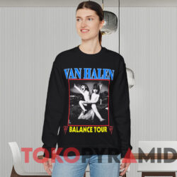 Vintage Van Halen Balance Tour T shirt Black Sweatshirt