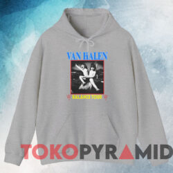 Vintage Van Halen Balance Tour T shirt Grey Hoodie
