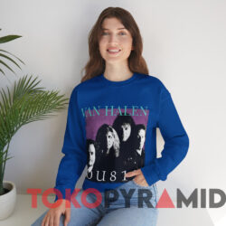 Vintage Van Halen OU812 T-Shirt 2 Vintage Van Halen Ou812 T shirt Blue Sweatshirt