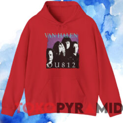 Vintage Van Halen OU812 T-Shirt 3 Vintage Van Halen Ou812 T shirt Red Hoodie