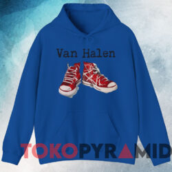 Vintage Van Halen White Red Shoes Tour 2004 T-shirt 3 Vintage Van Halen White Red Shoes Tour 2004 T shirt Blue Hoodie