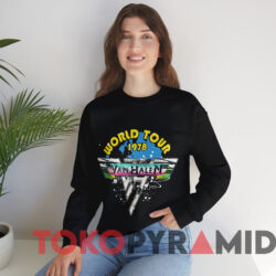 Vintage Van Halen World Tour 1978 T shirt Black Sweatshirt