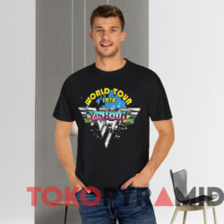 Vintage Van Halen World Tour 1978 T shirt Black T shirt