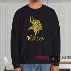Vintage Vikings Skol Vikings Shirt 4 Vintage Vikings Skol Vikings Shirt Black Sweatshirt