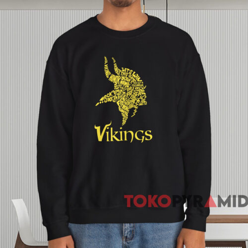 Vintage Vikings Skol Vikings Shirt Black Sweatshirt Vintage Vikings Skol Vikings Shirt Black Sweatshirt
