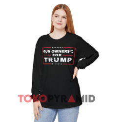 Vintage Voter Trump Gun Owners For Trump Black Long sleeved