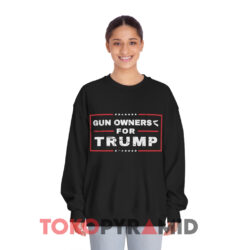 Vintage Voter Trump Gun Owners For Trump Black Sweatshirt