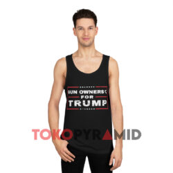 Vintage Voter Trump Gun Owners For Trump Black Tank Top