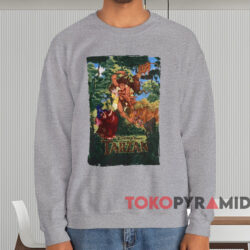 Vintage Walt Disney Tarzan Movie T-shirt 3 Vintage Walt Disney Tarzan Movie T shirt Grey Sweatshirt