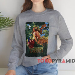 Vintage Walt Disney Tarzan Movie T-shirt 4 Vintage Walt Disney Tarzan Movie T shirt Grey Sweatshirt