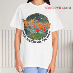 Vintage Wings Over America '76 Tour White T shirt