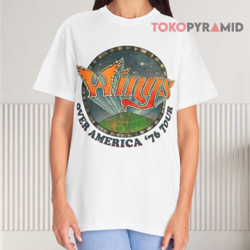 Vintage Wings Over America '76 Tour White T shirt Vintage Wings Over America '76 Tour White T shirt
