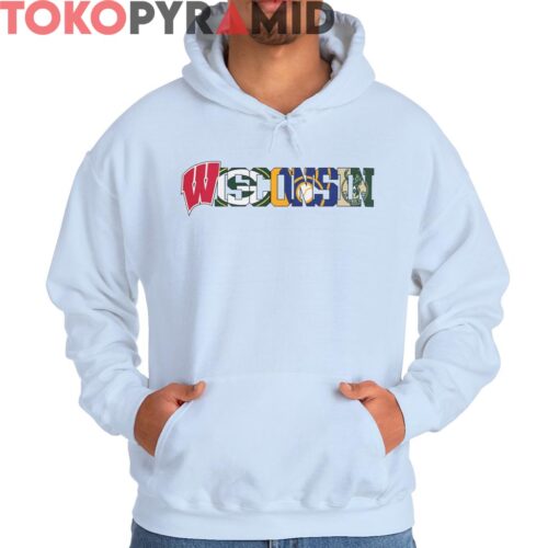 Vintage Wisconsin Packers Brewers Badgers Shirt